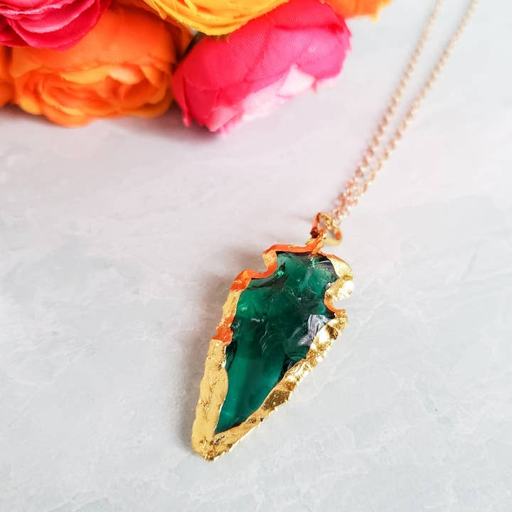 Salt and Sparkle - Wholesale Pendant/Charm Necklace - Arrowhead Crystal Necklace1