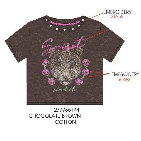 Paper Flower - Wholesale Screen Printed T-Shirt - Kids - Spirit Lead Me graphic tee Tween Girls1