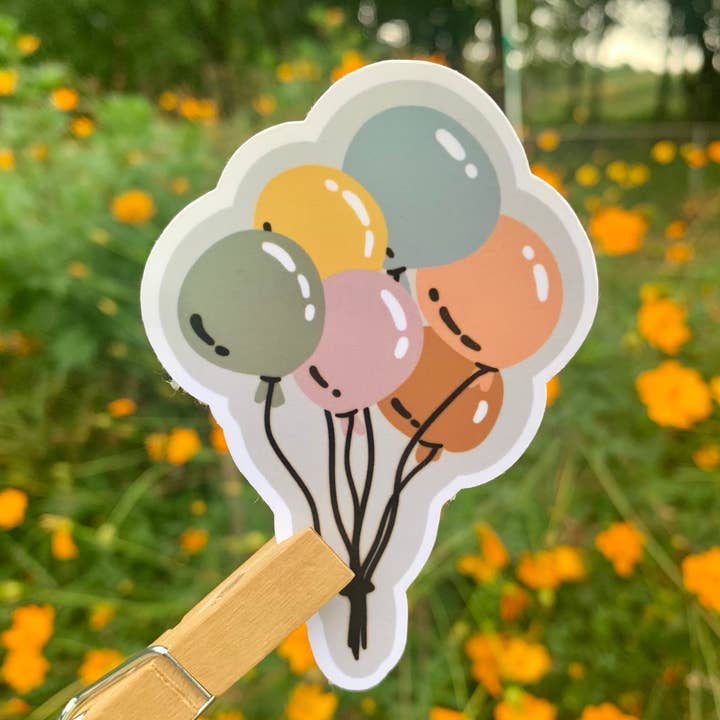 Balloons Sticker for wholesale by Cravendoodles