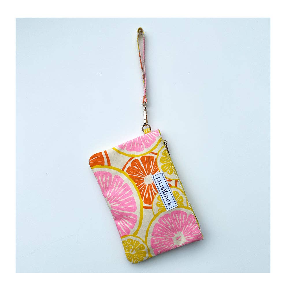 Lilibridge - Wholesale Wristlet - The Wristlet, Slice of Sun, Coated Canvas1