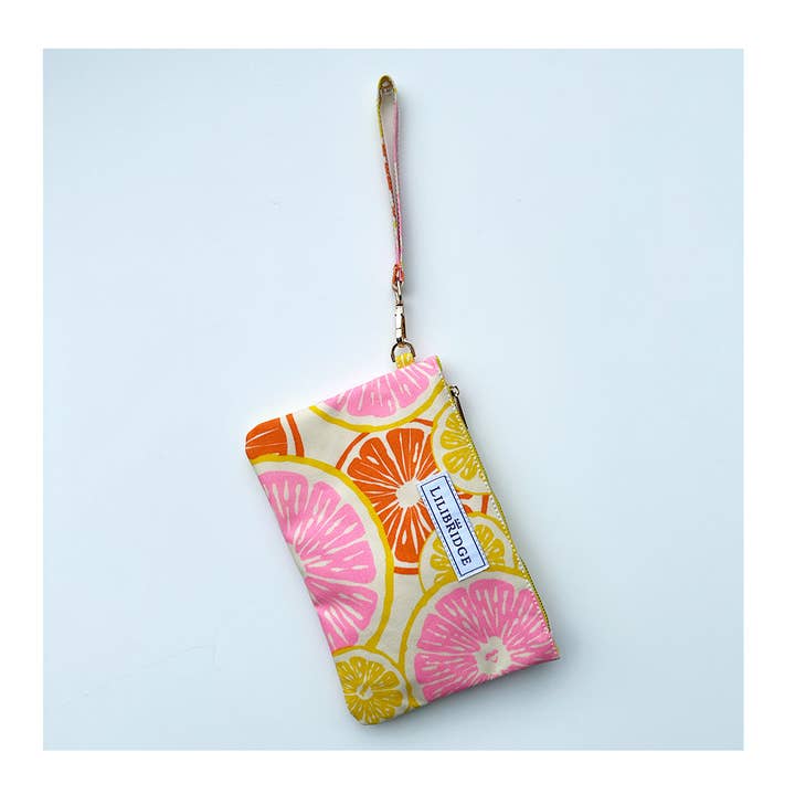 Lilibridge - Wholesale Wristlet - The Wristlet, Slice of Sun, Coated Canvas1