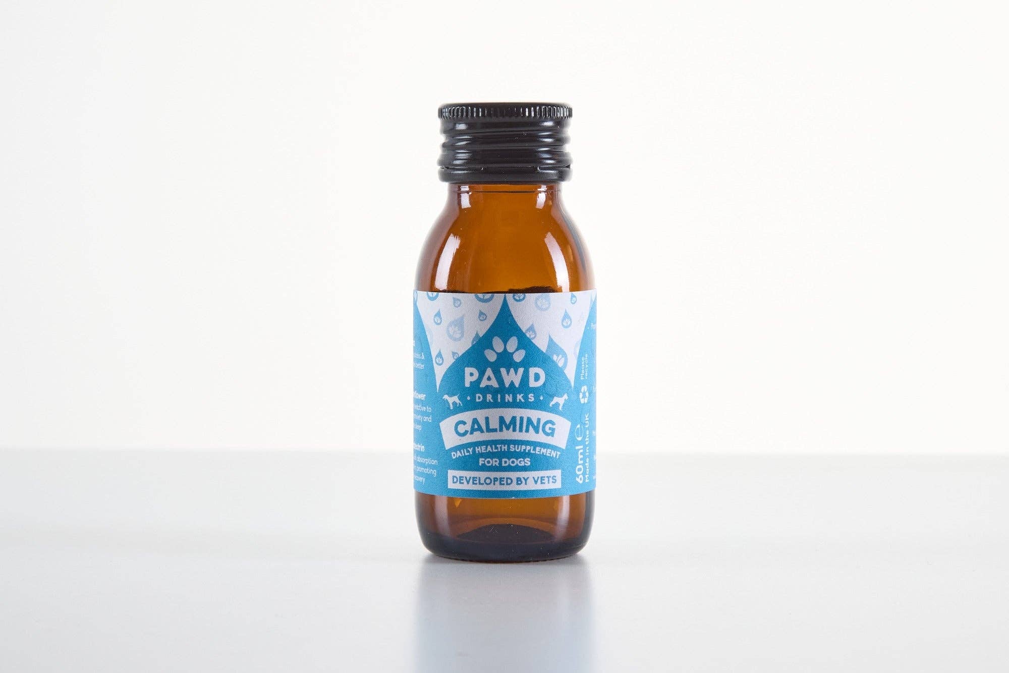 PAWD Drinks – wholesale Pet supplement – Dog – Calming (7 x 60ml) (Trial)4