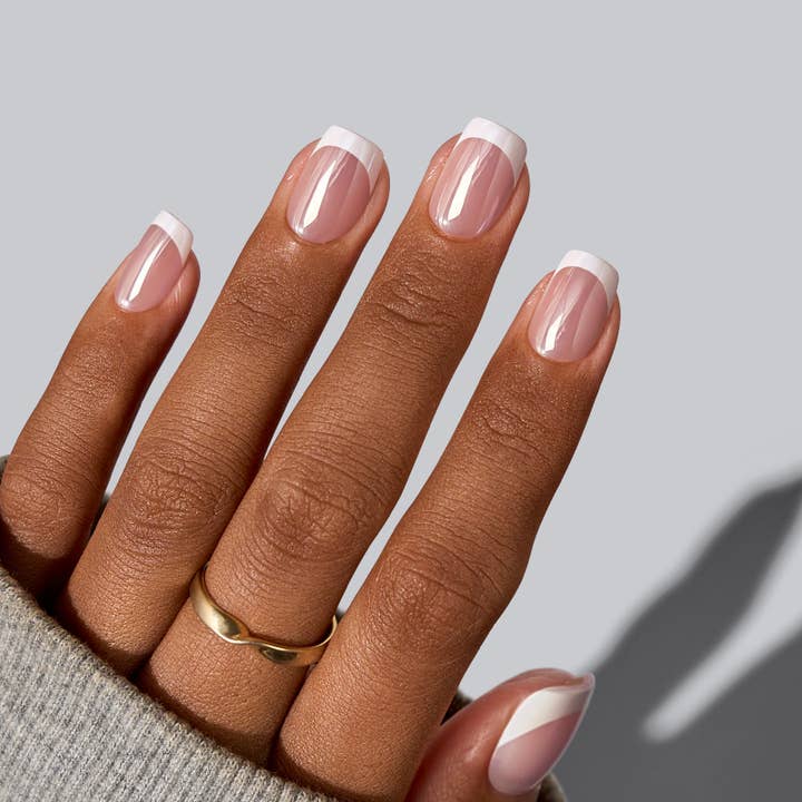 BTArtboxnails - Wholesale Press-On/Fake Nails - Glazed French Press On Nails - Square Fake Nails for Women1