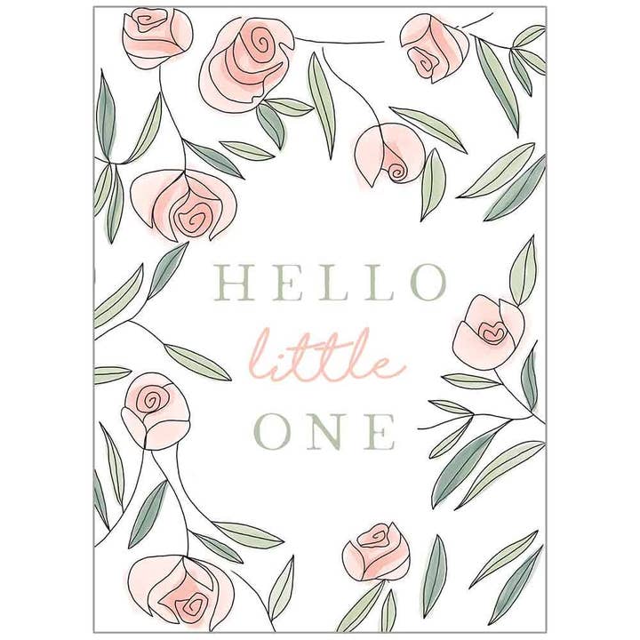 Legacy - Wholesale Baby Card - Hello Little One - Baby Girl Card