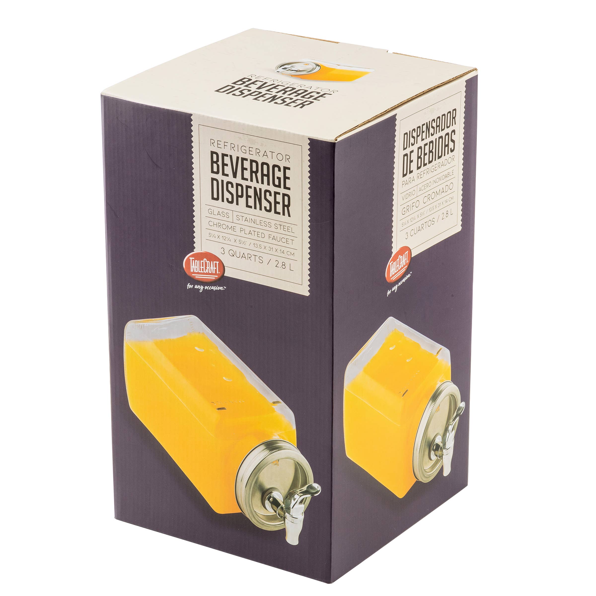 TableCraft Products Company - Wholesale Drink Dispenser - Glass Beverage Dispenser for the Refrigerator7