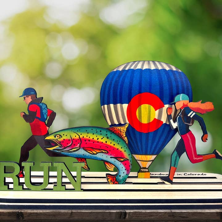 Medium CO Running Themed Deck for wholesale by Boat N Co