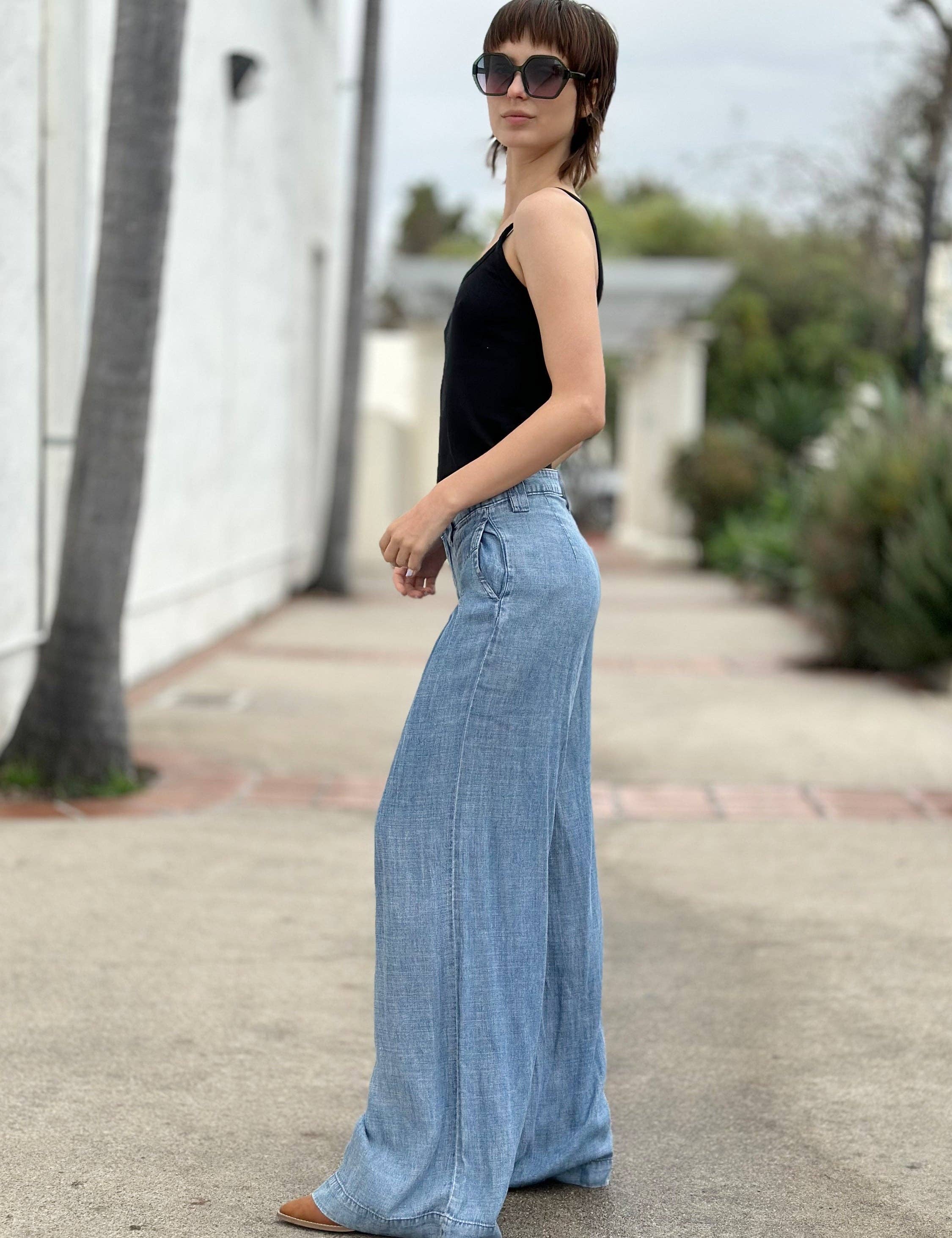 Sierra Blue Sway Soft Denim Pant for wholesale on Faire2