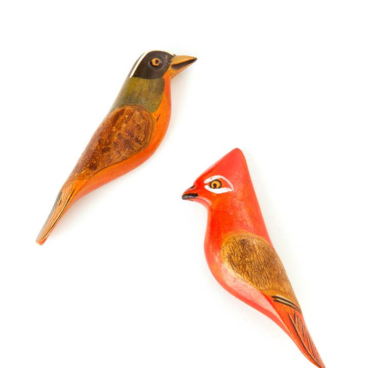 Swahili | AFRICAN MODERN - Wholesale Magnet - Assorted Set of 4 Bird Magnets2