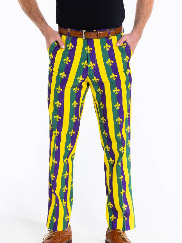Shinesty, Inc - Wholesale Suit Pants - Men's - Suit Pants | The Beignets For Breakfast Mardi Gras Pants
