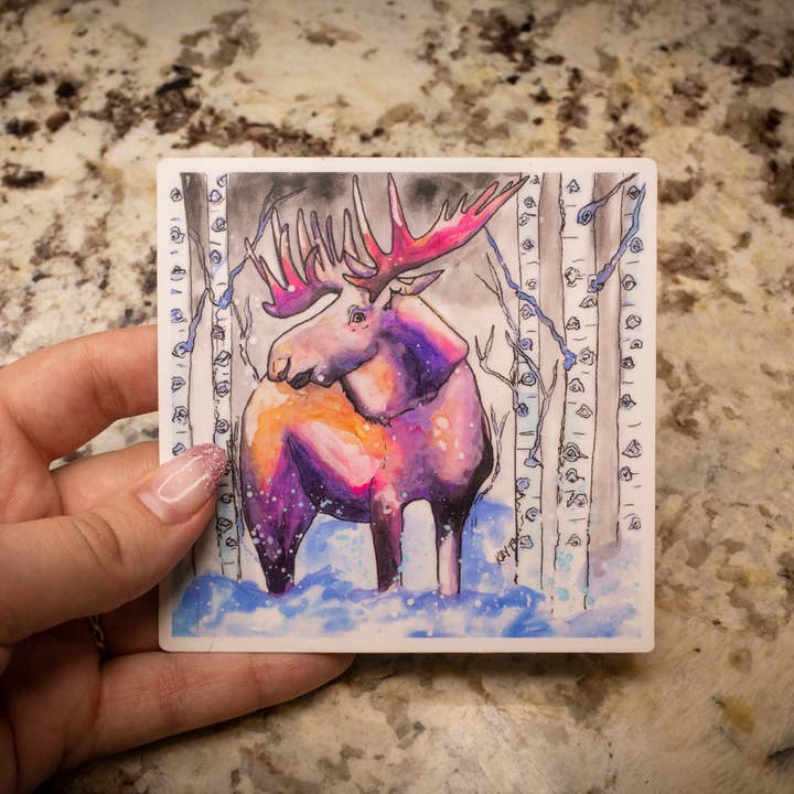 Art For The Young At Heart – wholesale Klistermärke – Älg läppar klistermärke