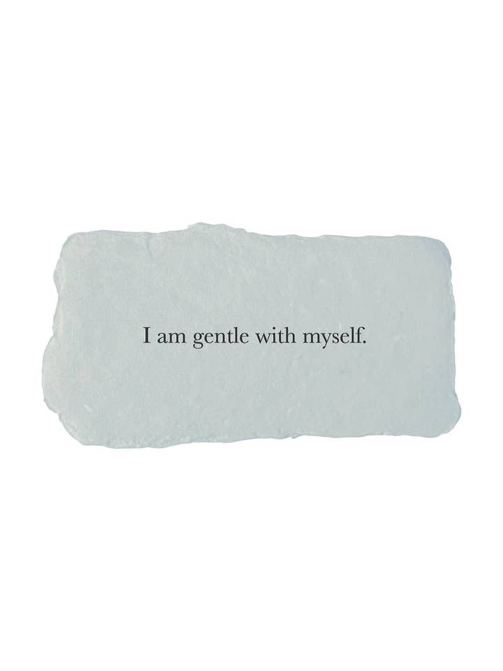 I am gentle with myself affirmation card for wholesale by farmette