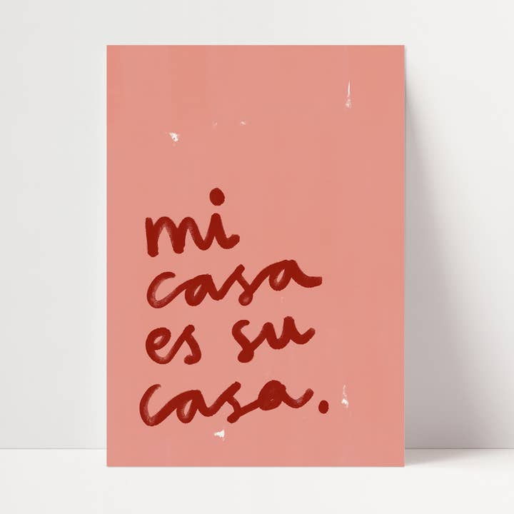 Mi Casa Es Su Casa | Impressão de Boas-Vindas | SEM MOLDURA por atacado de SimplyExtraJordanary