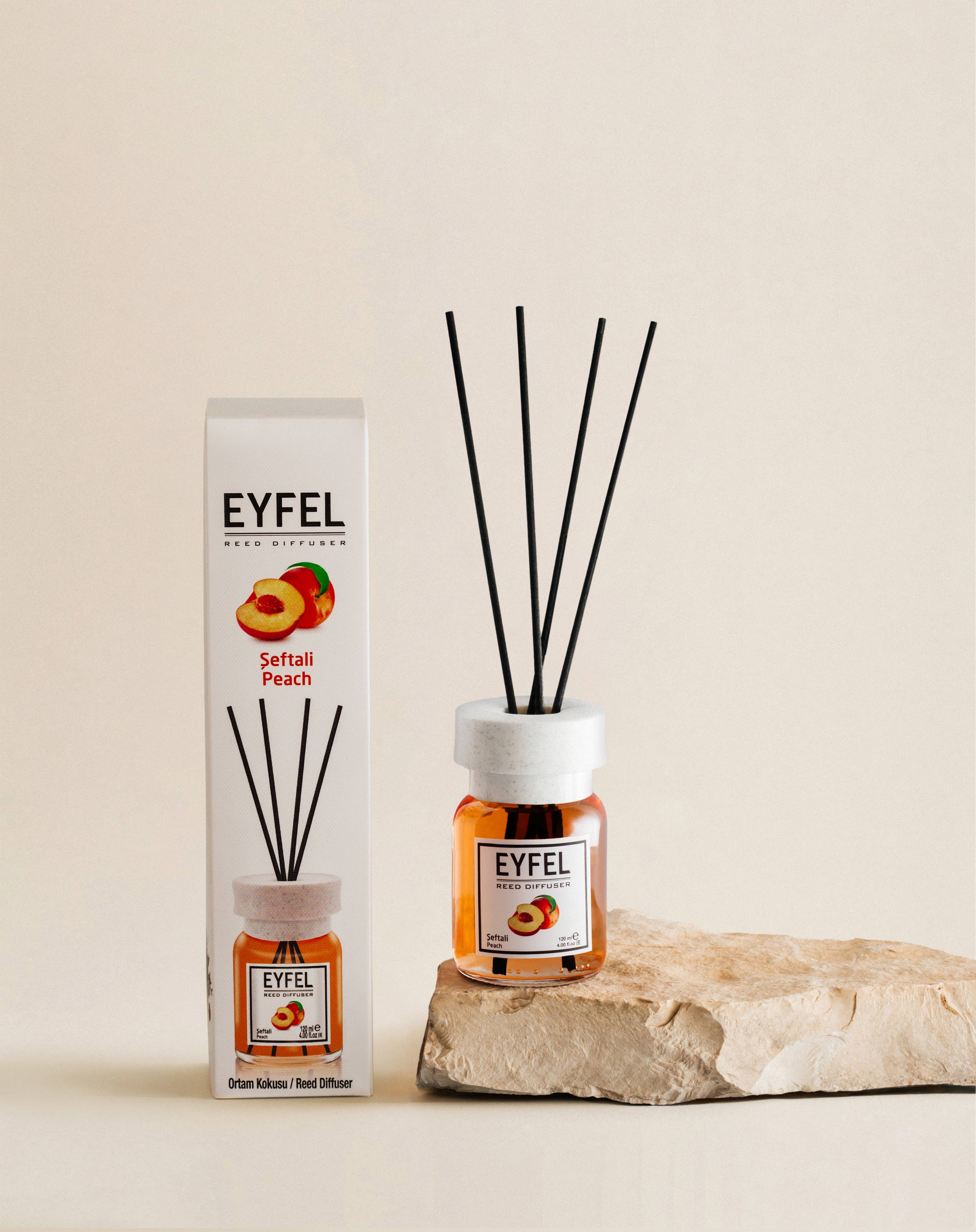 EYFEL - Wholesale Reed Diffuser - Eyfel Reed Diffuser Peach - 120 ml0