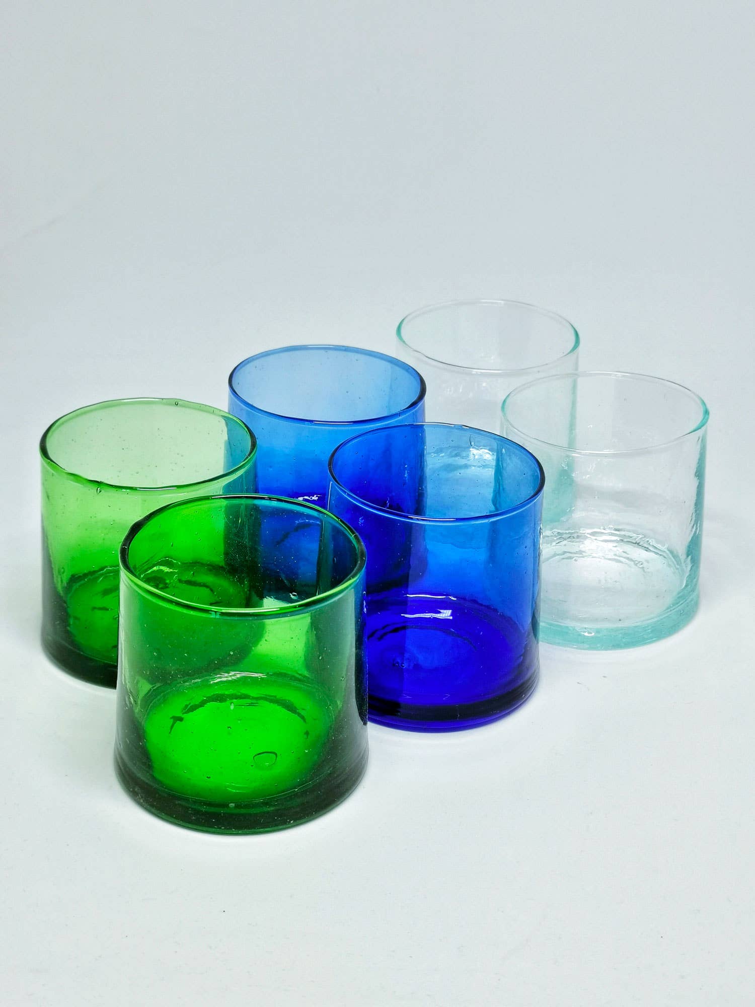 Nayda Diaries - Wholesale Drinking Glass/Cup - Blue conical Beldi glass 7cm1