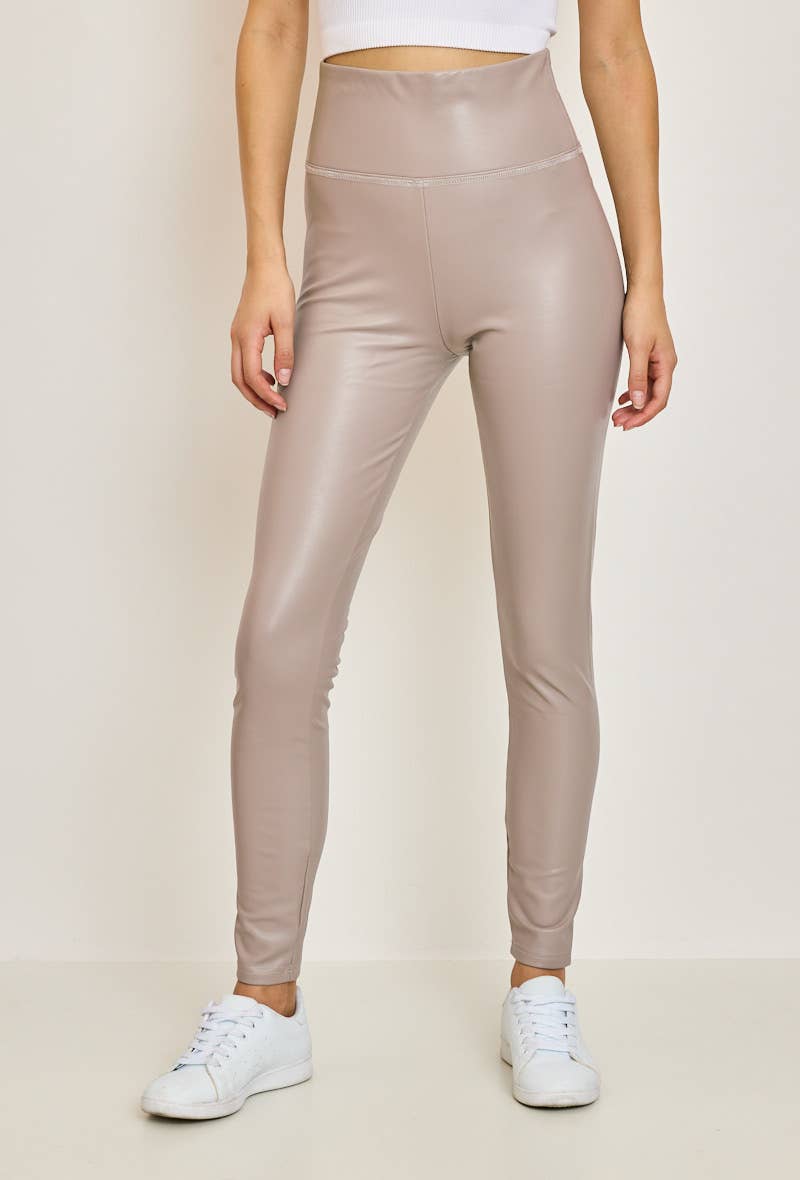 Orice - Wholesale Fashion Leggings - Women's - Slim faux leather leggings - Orice24