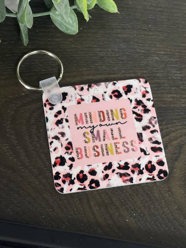 Minding My Own Small Business Keychain for wholesale by CMD Wholesale