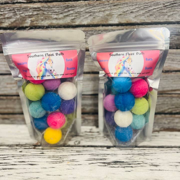 Southern Fleek Bath LLC - Wholesale Bath bomb/fizz - Unicorn Poop Bath Bombs2
