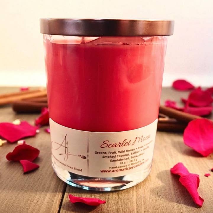Scarlet Moon Candle for wholesale by Aromatic Joy Candle Company