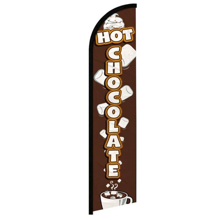 Warme Chocolademelk Windloze Banner Vlag voor wholesale door Flags Importer