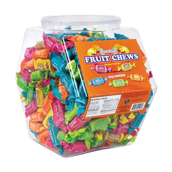 Tootsie Fruit Chews - Changemaker Display Tub for wholesale by Kelli's