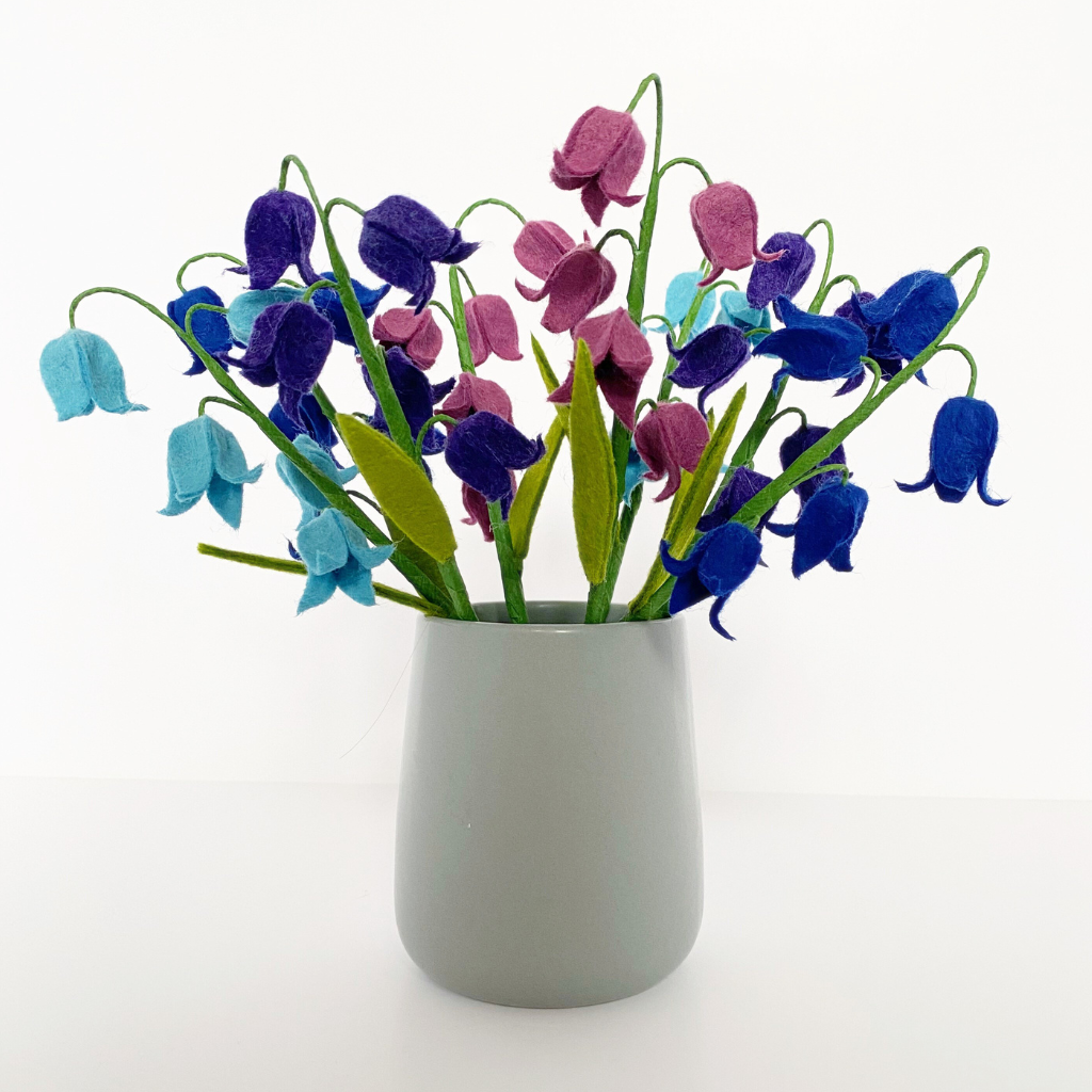 The Handmade Florist – wholesale DIY craft kit – Spring Bluebells felt flower craft kit 0