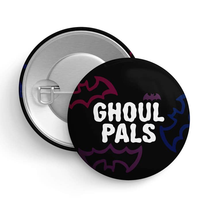 Bisexuelle Ghoul-Freunde | Gruseliger Stolz-Pin | LGBTQ+ Button-Abzeichen für den Großhandel von That Queer Card Co