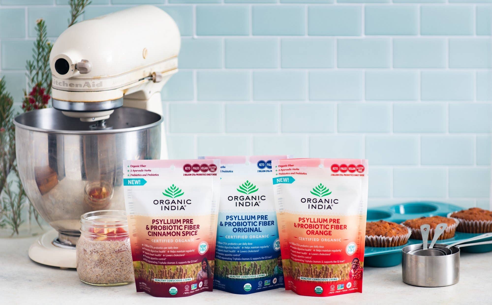 ORGANIC INDIA - Wholesale Oral Supplement/Vitamin - Psyllium Pre & Probiotic Fiber Orange3