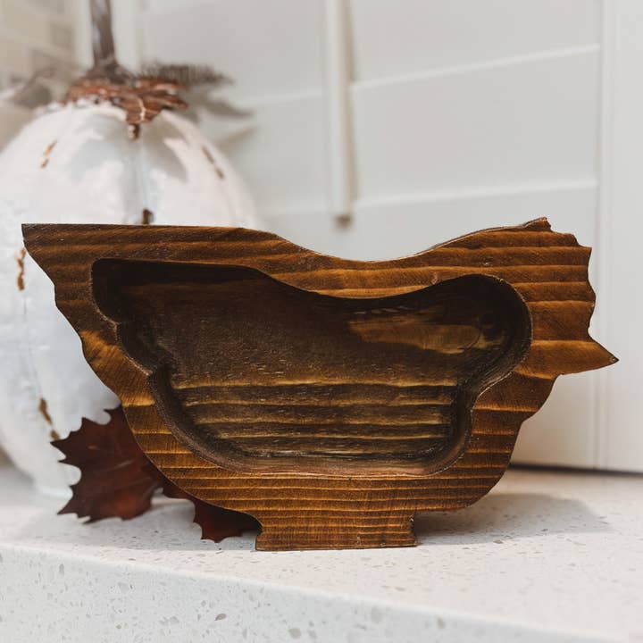 Chicken Bowl for wholesale by Wood Bowl Candle Supply