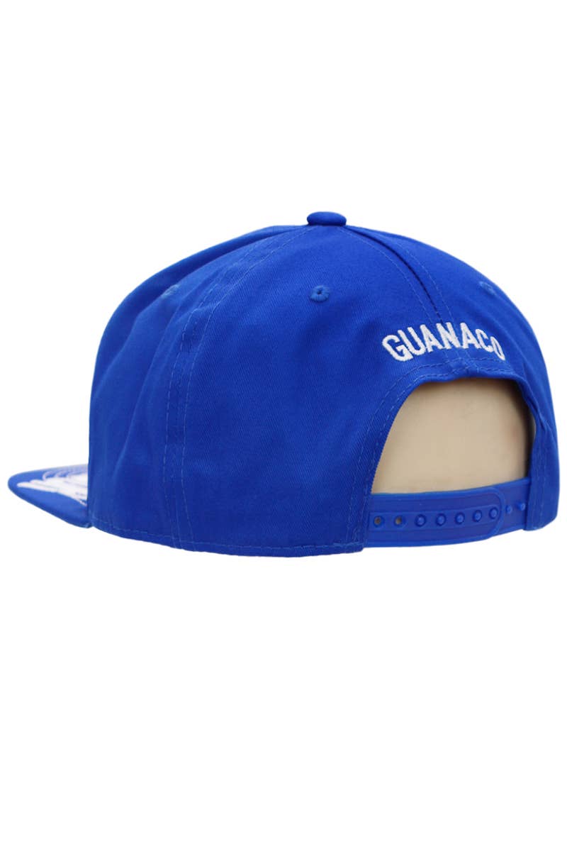 El Salvador Flag Split Guanaco Flat Bill Snapback for wholesale on Faire3