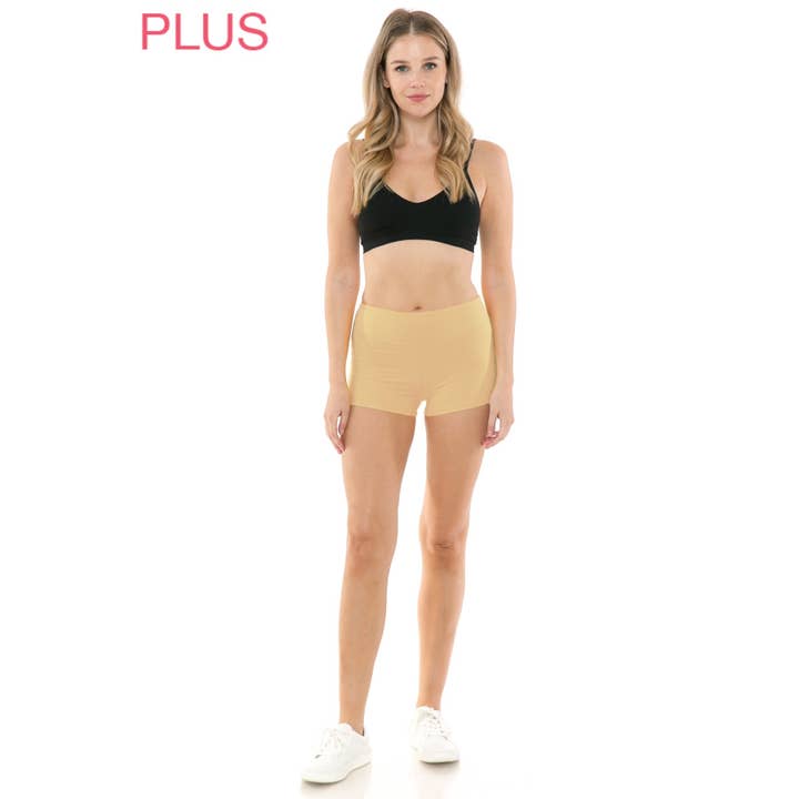 Leggings Depot - Wholesale Athletic Shorts - Women's - Plus Size Buttery Soft Yoga Style Mini Shorts12