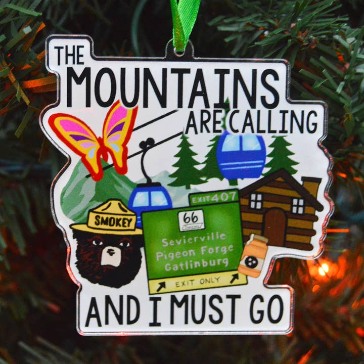 Décoration en acrylique Great Smoky Mountains, Gatlinburg TN pour la vente par Crafted by Chris Co.
