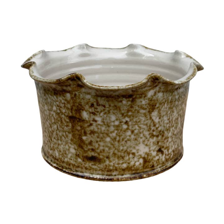Frilly Dog Bowl - Sponged Iron for wholesale by Paige Mitchell
