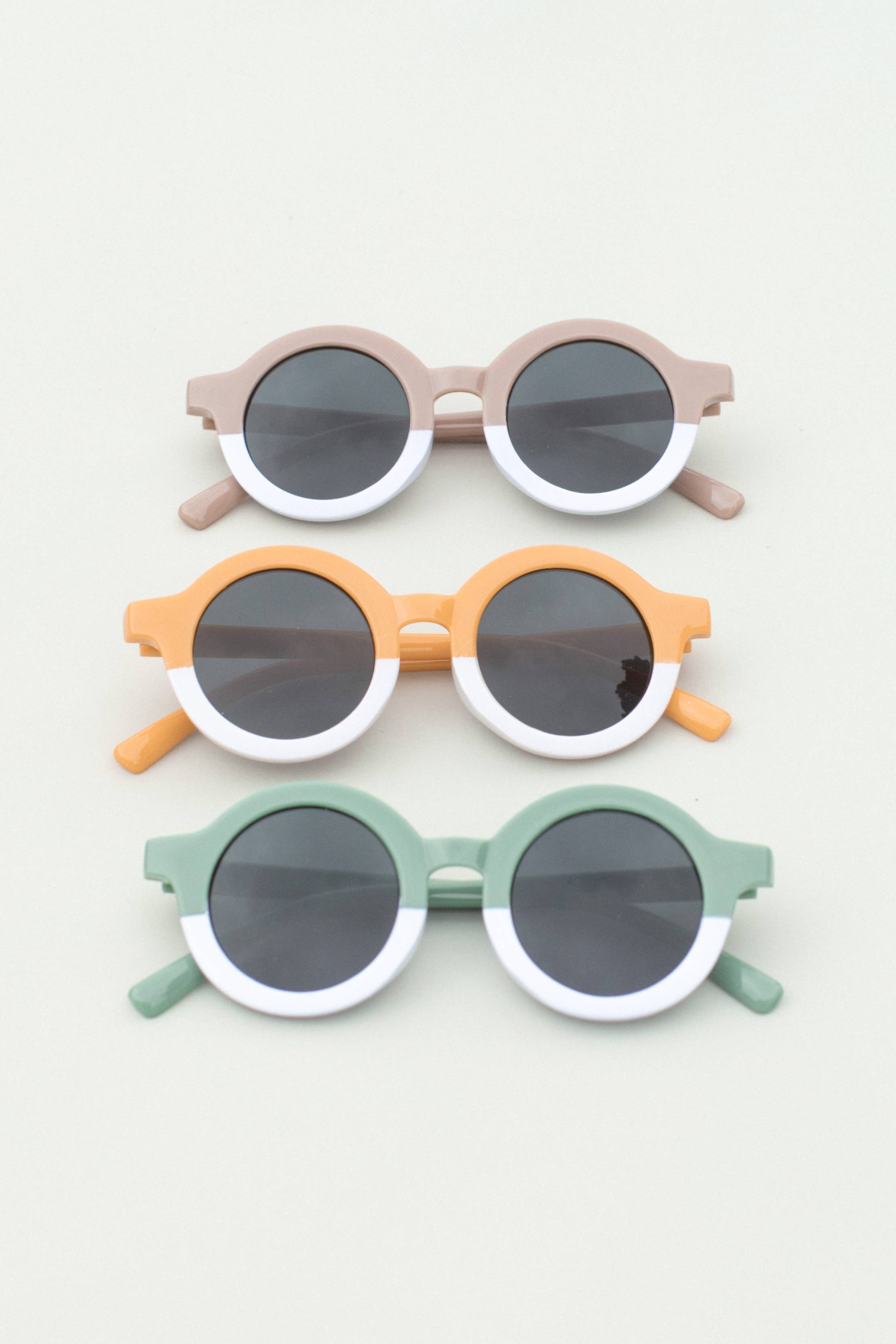 Space 46 Wholesale - Wholesale Sunglasses - Kids - Kids Toddler 2 Tone Round Sunglasses
