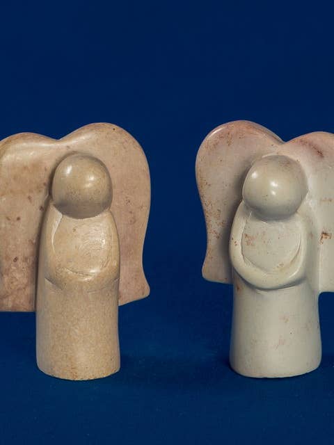 Pequeño ángel de esteatita para venta al por mayor de polanski speckstein