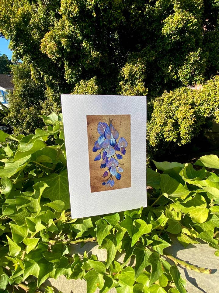 Tarjeta de felicitación de Wisteria para venta al por mayor de LAET Greeting Cards