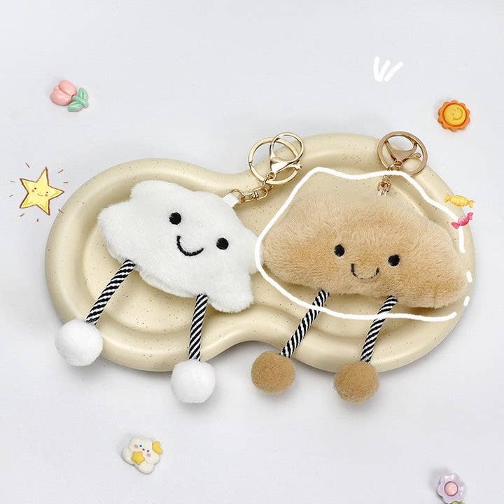 FurDecoration - Wholesale Keychain - Women's - Cute Plush Cloud Doll Pendant1