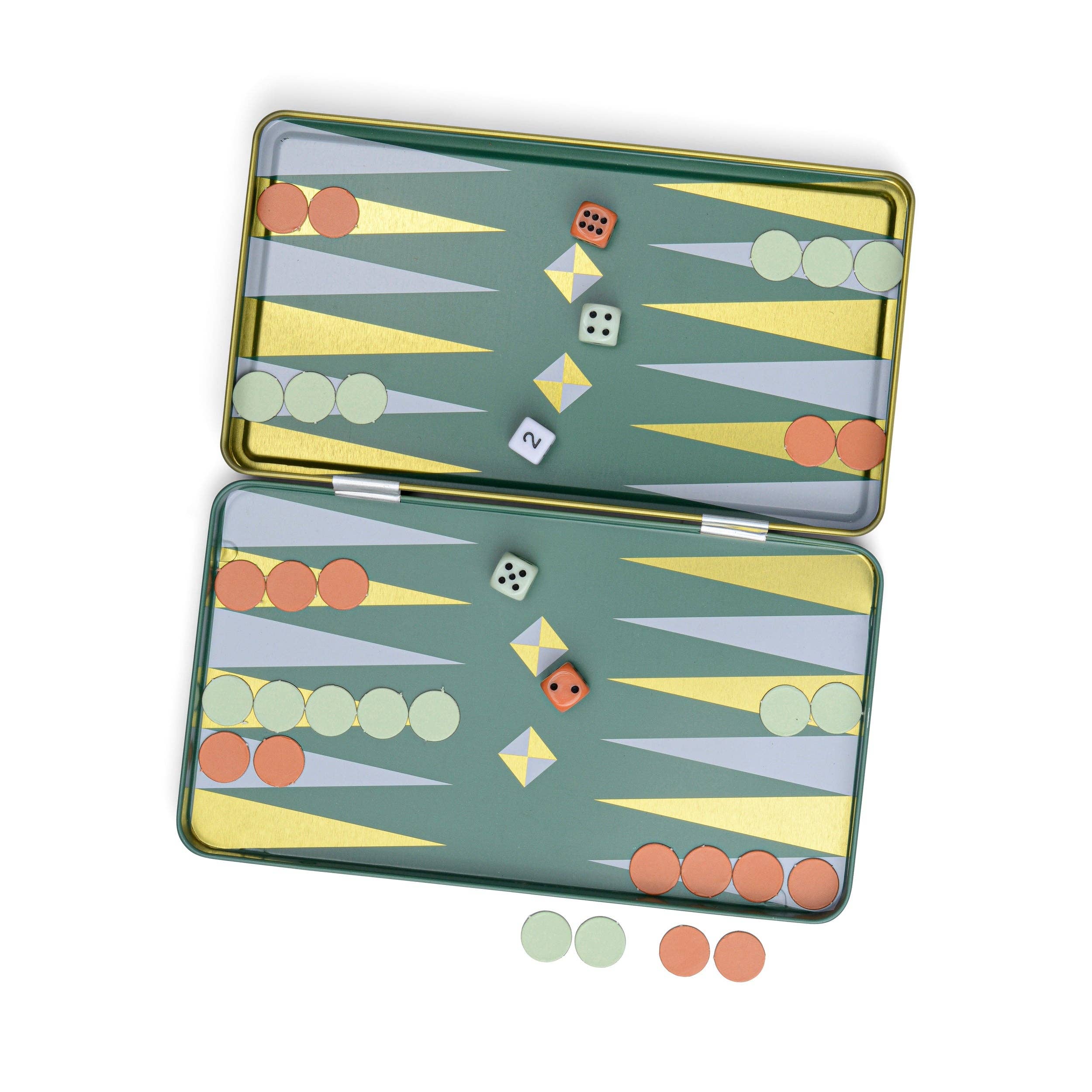 Designworks Collective – wholesale Board game – Gentlemen's Hardware Travel Backgammon5