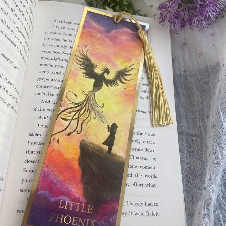 Little Phoenix guldfolie bogmærke for engroshandel hos Dream Capture Artwork