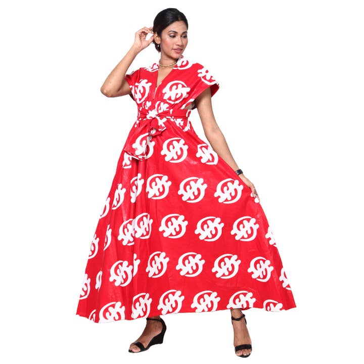 African Stars - Wholesale Dress - Women's - Women's Multi Way Style Maxi Dress -- FI-68L5