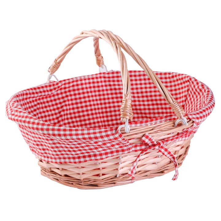 Quickway Imports – wholesale Picknickkorg – Wicker Willow picknickkorg med dubbla rullgardinshandtag8