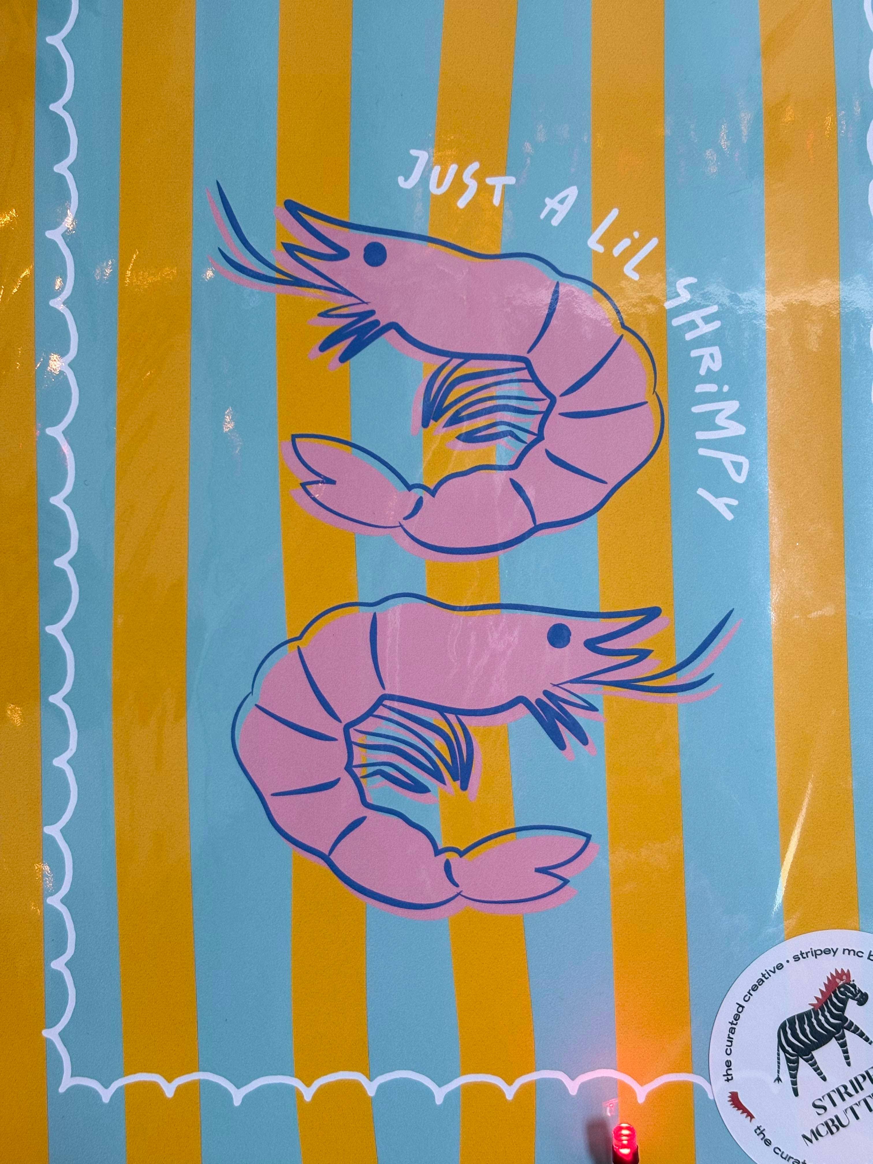 Stripey McButt Face - Wholesale Poster - Shrimpy Poster2