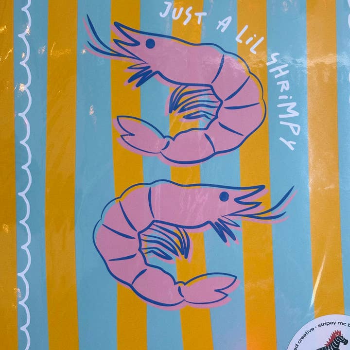 Stripey McButt Face - Wholesale Poster - Shrimpy Poster2