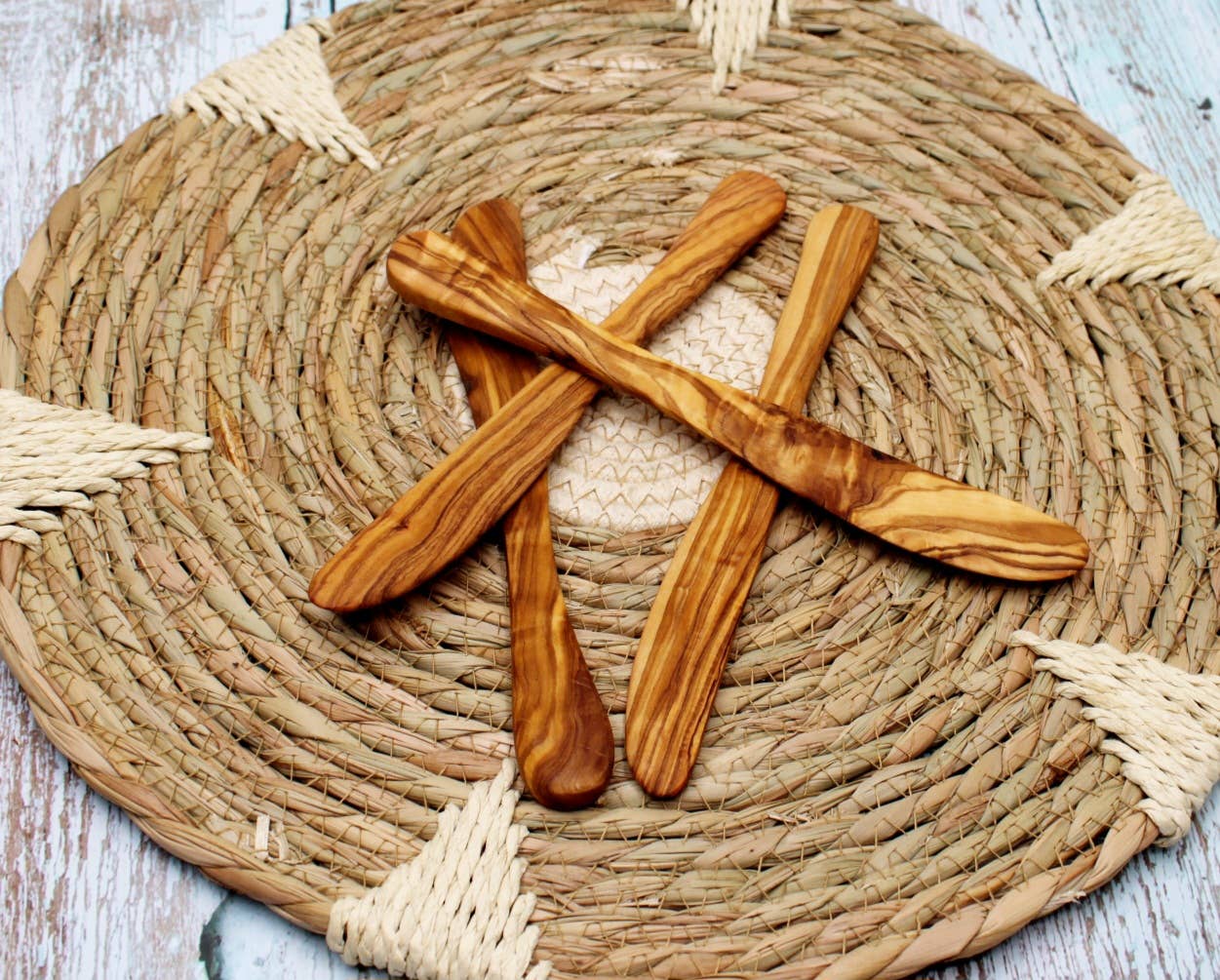 DAGDEG – wholesale Serving utensil – Olive wood breakfast knife 20 cm0