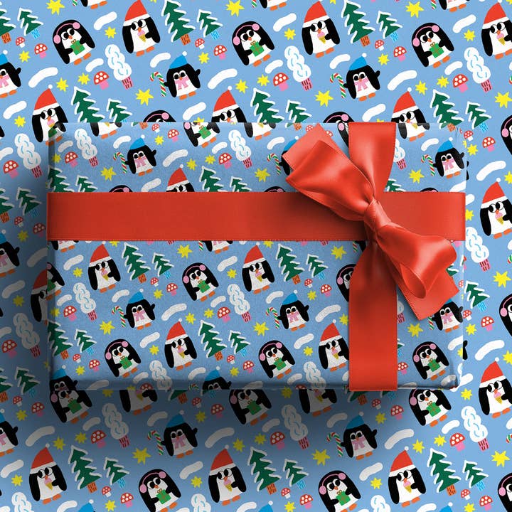 PINGOUINS – Wrapping Paper for wholesale by Paperole