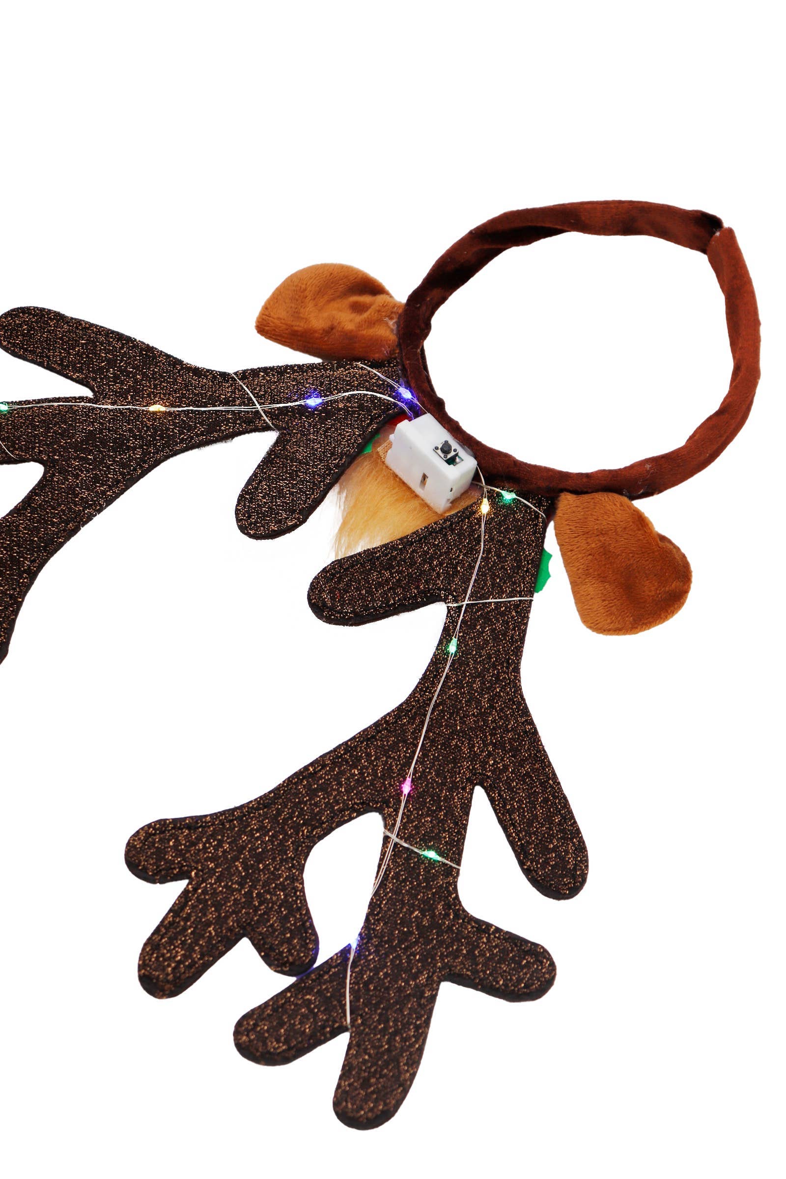 ASSORTED Oversized Reindeer Antler Led Light-up Hairband for wholesale on Faire6