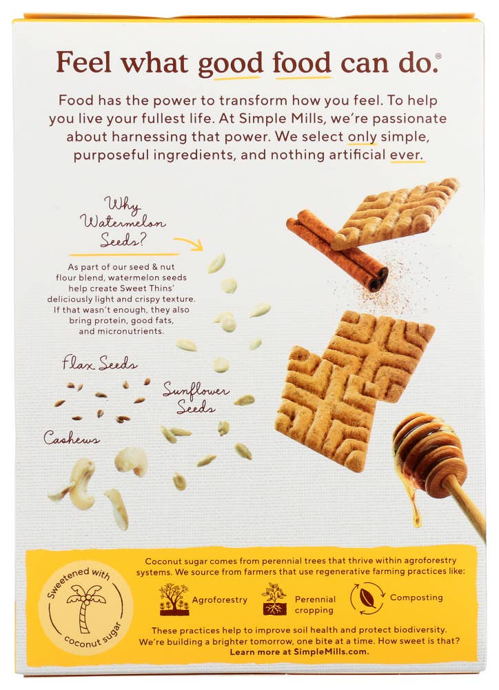 KeHE Distributors, LLC - Wholesale Chips - Simple Mills Sweet Thins Honey Cinnamon 4.25 oz1
