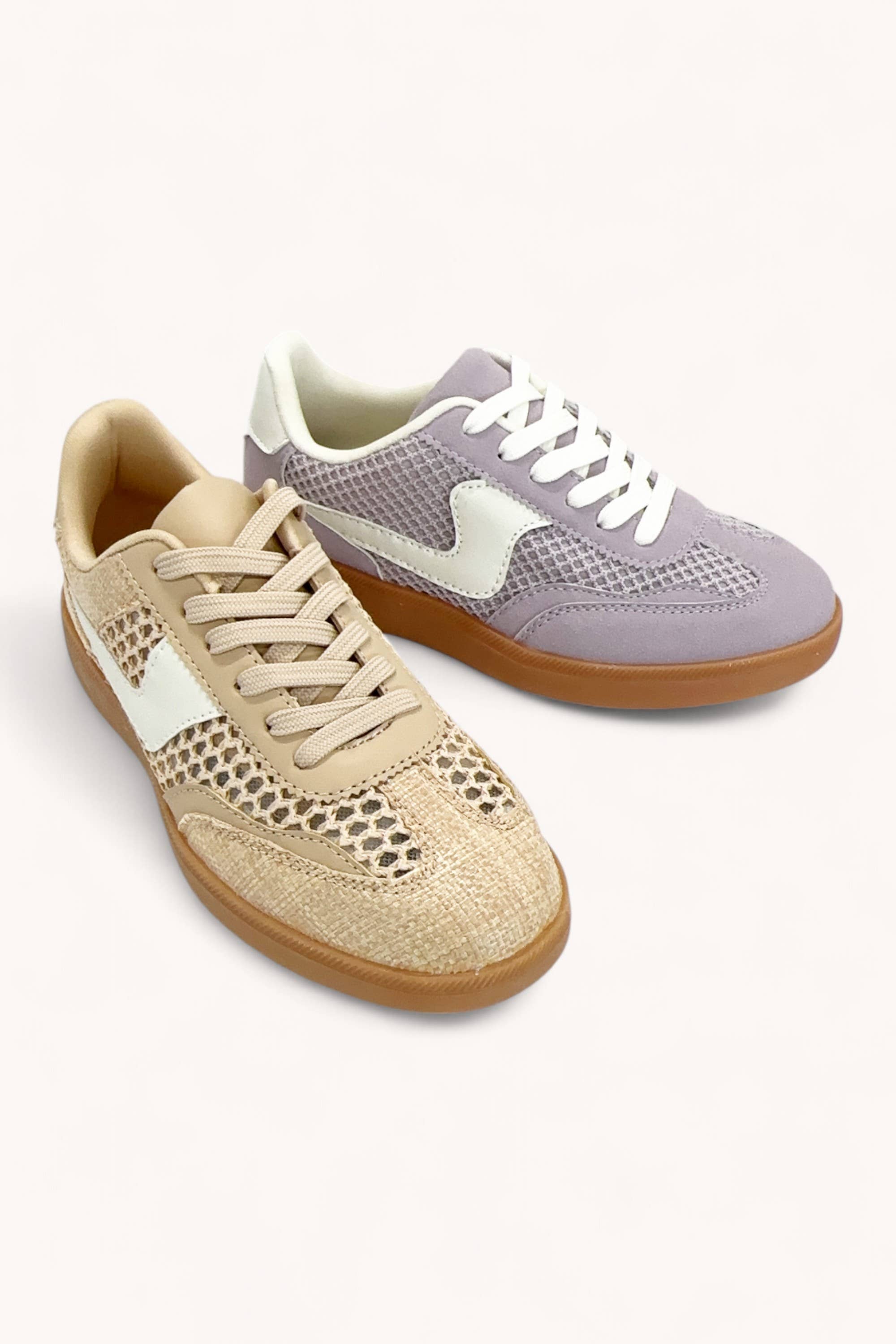 CCOCCI - Wholesale Lifestyle Sneakers - Women's - MODERN-19 WAVY SWOOSH STRIPE DESIGN COURT SNEAKERS8