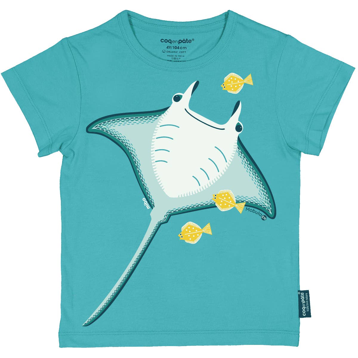 Coq En Pate - Wholesale Screen Printed T-Shirt - Kids - Children's short-sleeve T-shirt, organic cotton - Mobula
