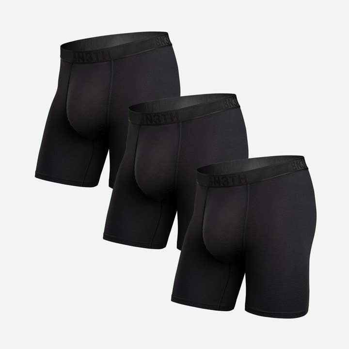 Pro Flex Boxer Brief: Black 3 Pack for wholesale by BN3TH