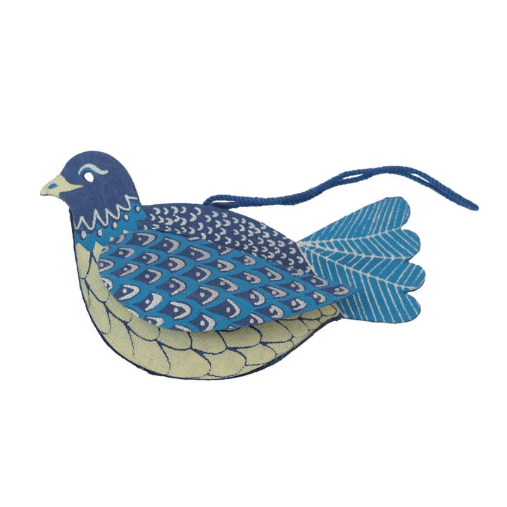 East End Press – wholesale Ornament – UK/EU: Dove Screen-Printed Board Decoration10